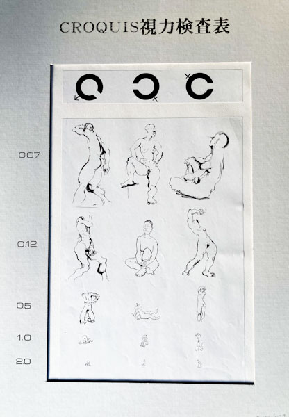 クロッキー視力検査表
